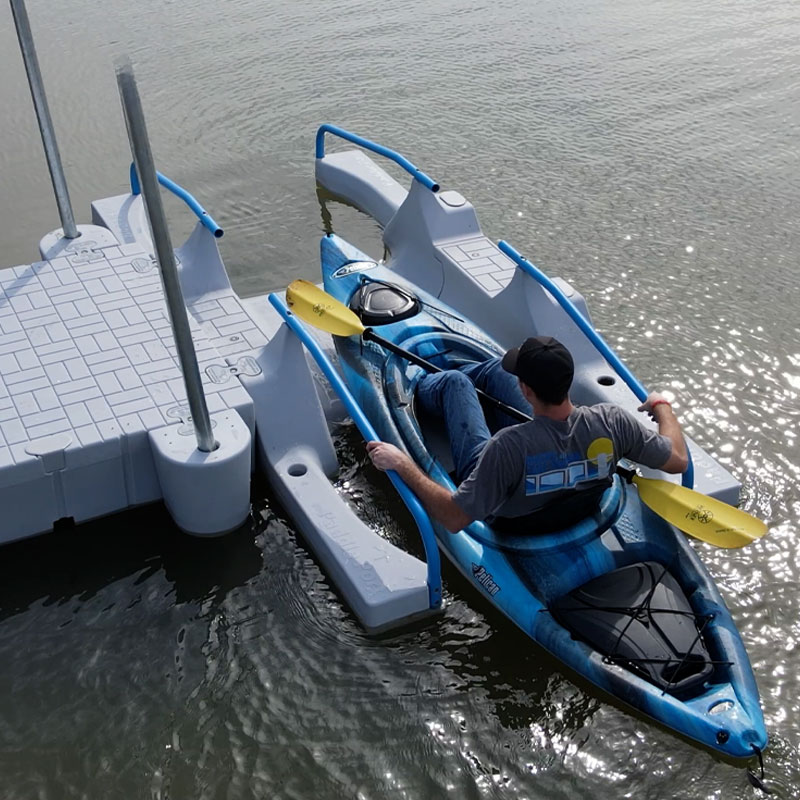floating kayak launch dock by Snap Dock Venice 